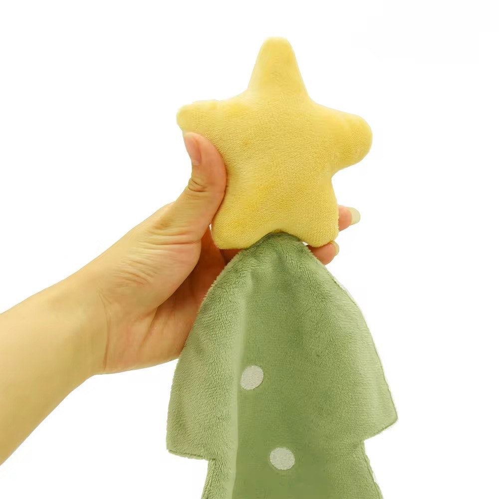 Sensory Number Cube with Christmas Tree Stuffing